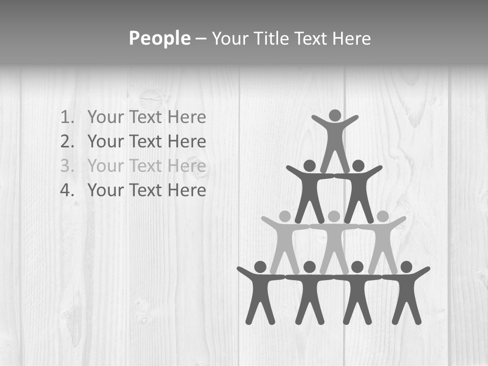 White Wood Texture PowerPoint Template