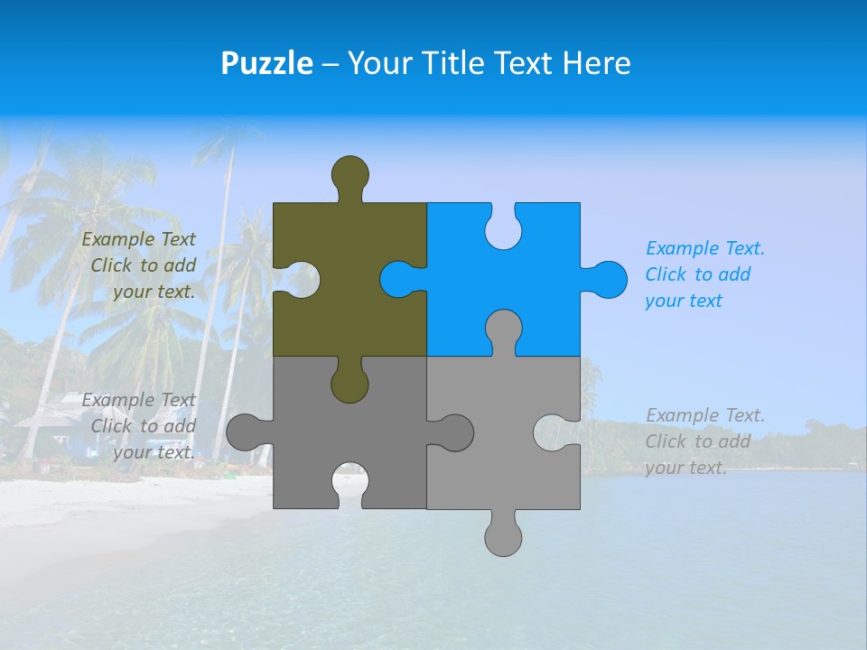 Swim Beauty Holiday PowerPoint Template