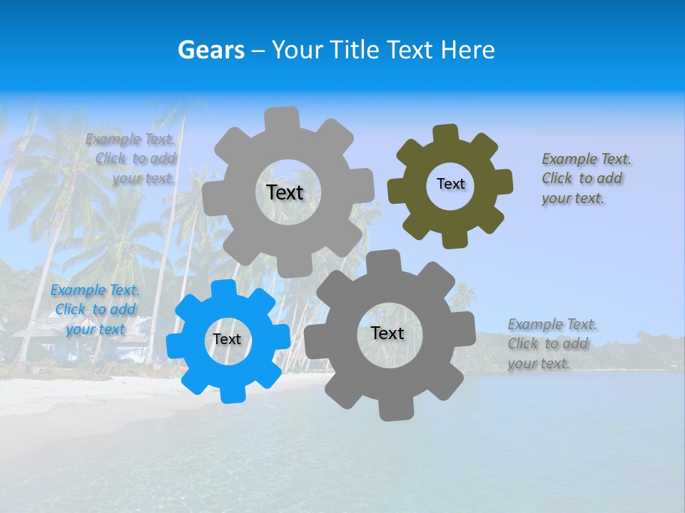 Swim Beauty Holiday PowerPoint Template