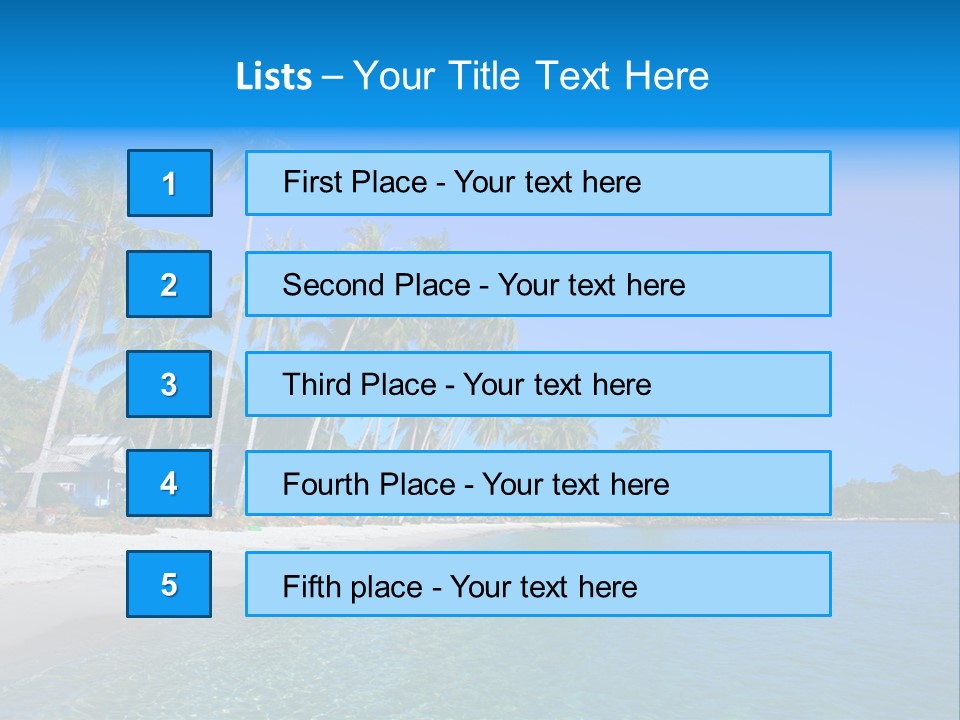 Swim Beauty Holiday PowerPoint Template