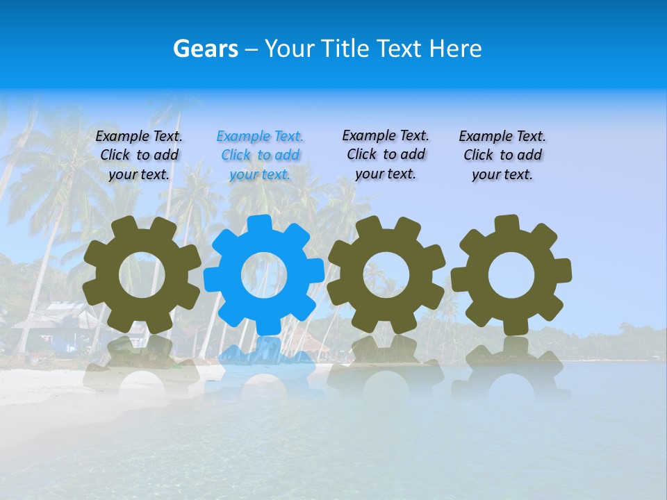 Swim Beauty Holiday PowerPoint Template