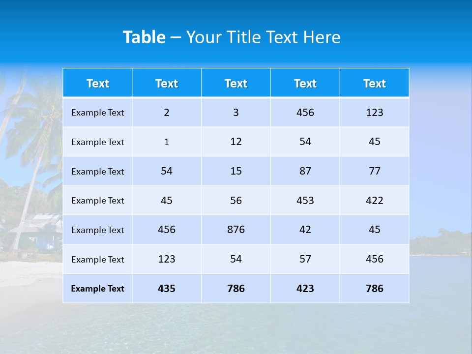 Swim Beauty Holiday PowerPoint Template