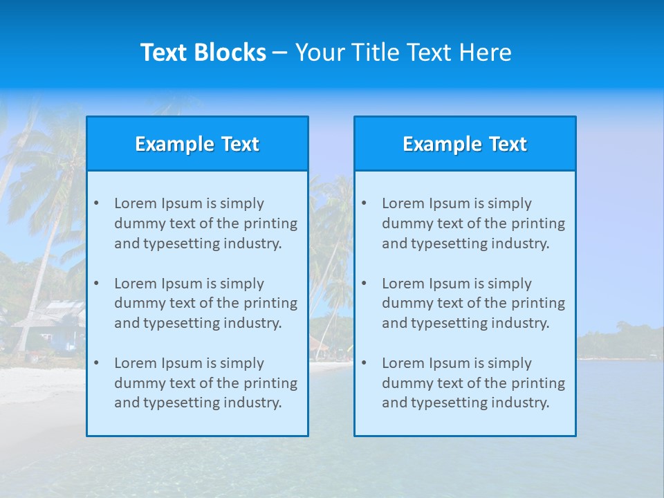 Swim Beauty Holiday PowerPoint Template