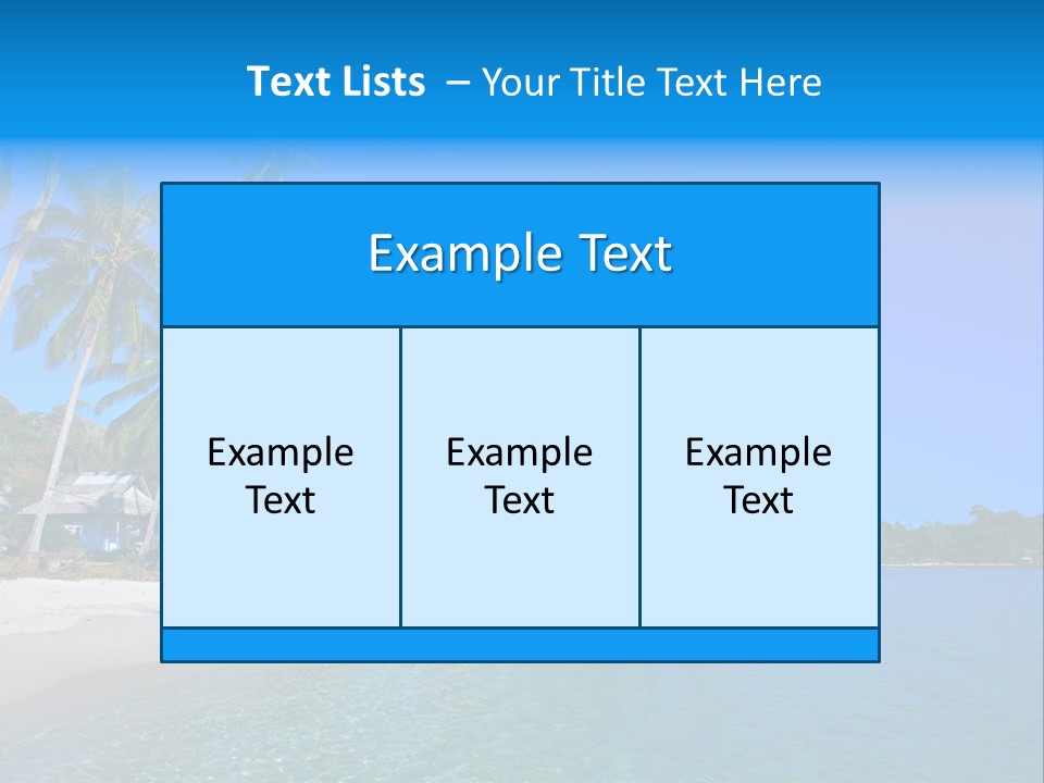 Swim Beauty Holiday PowerPoint Template
