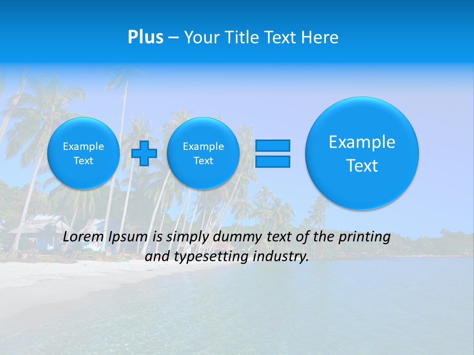 Swim Beauty Holiday PowerPoint Template