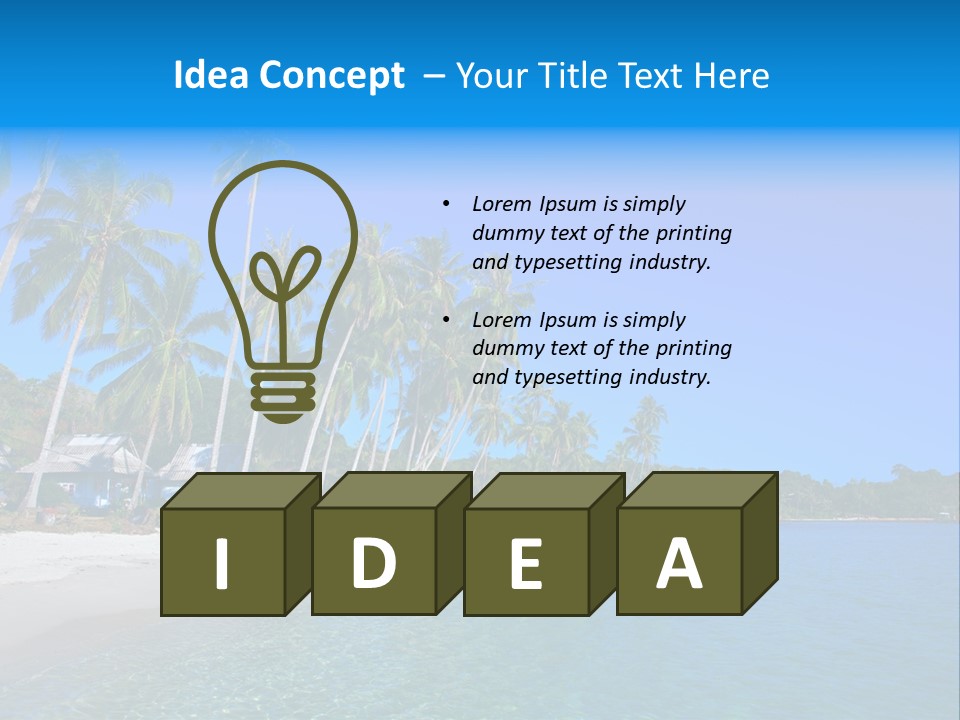 Swim Beauty Holiday PowerPoint Template