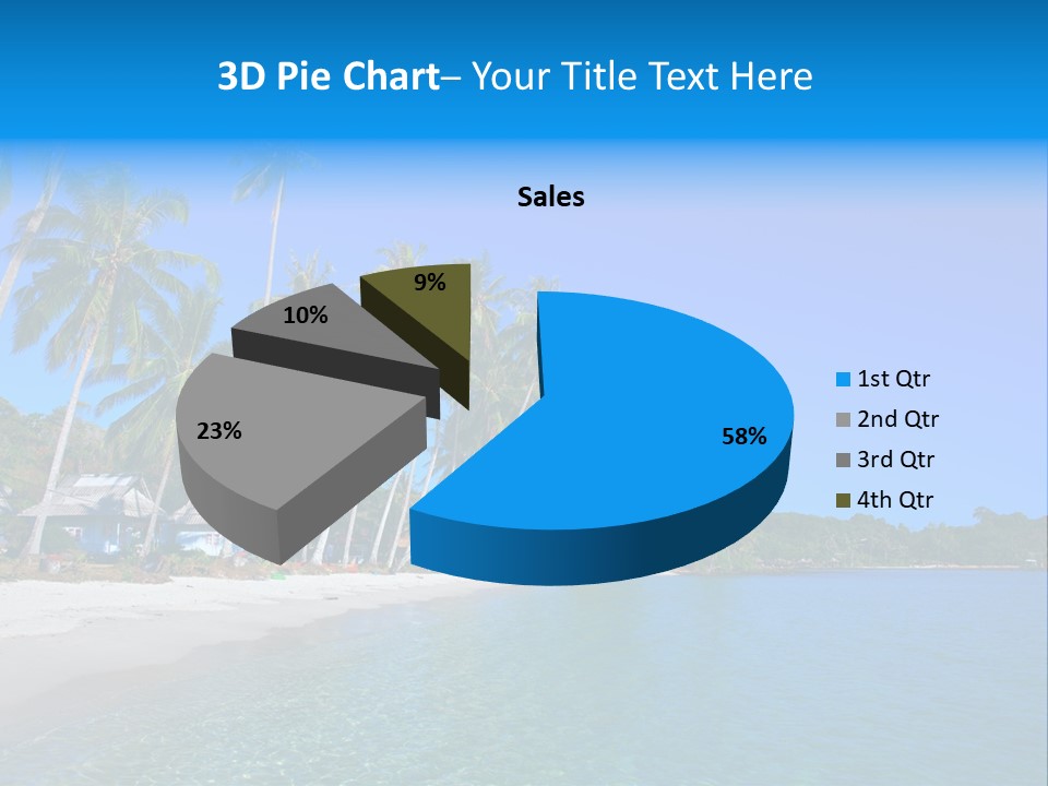 Swim Beauty Holiday PowerPoint Template