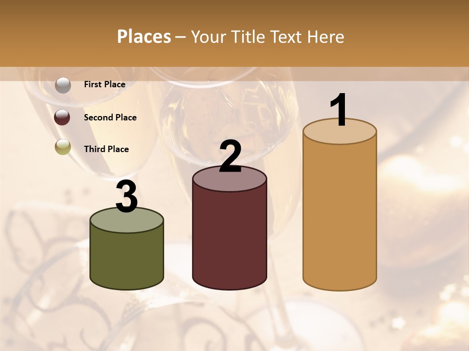 Happy New Year Champagne PowerPoint Template