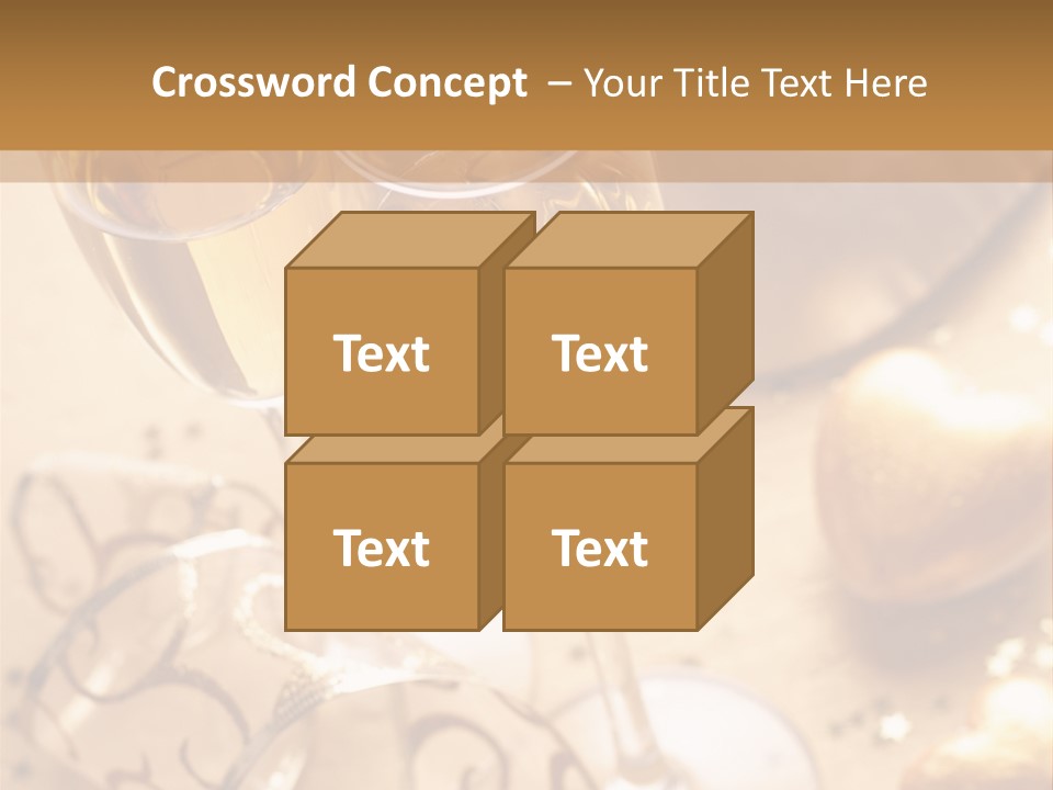 Happy New Year Champagne PowerPoint Template