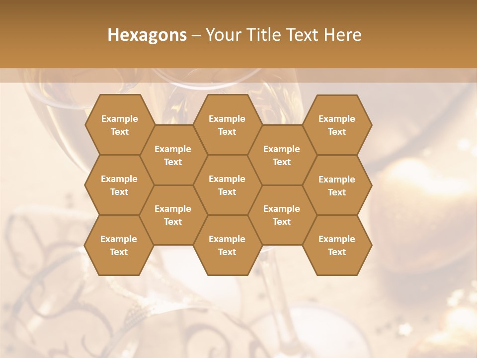 Happy New Year Champagne PowerPoint Template