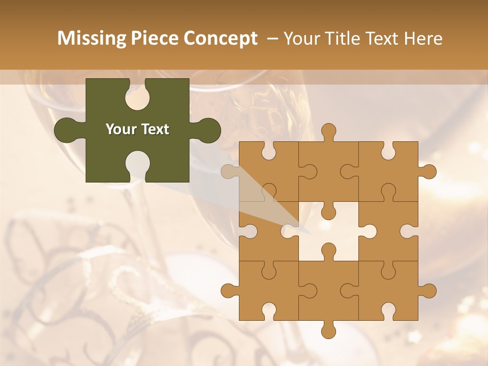 Happy New Year Champagne PowerPoint Template