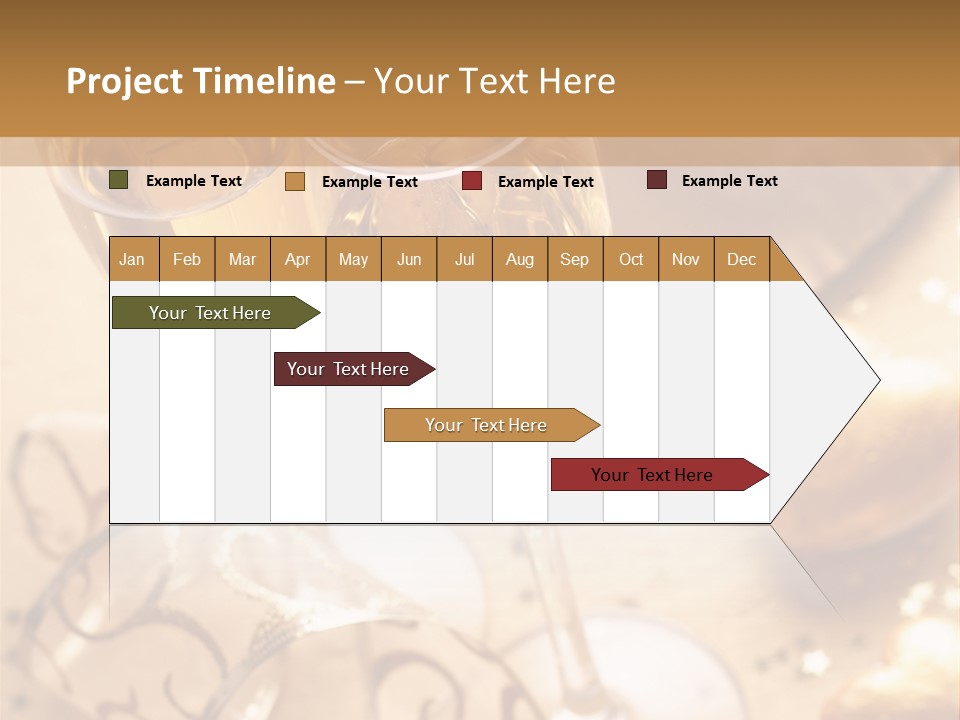 Happy New Year Champagne PowerPoint Template