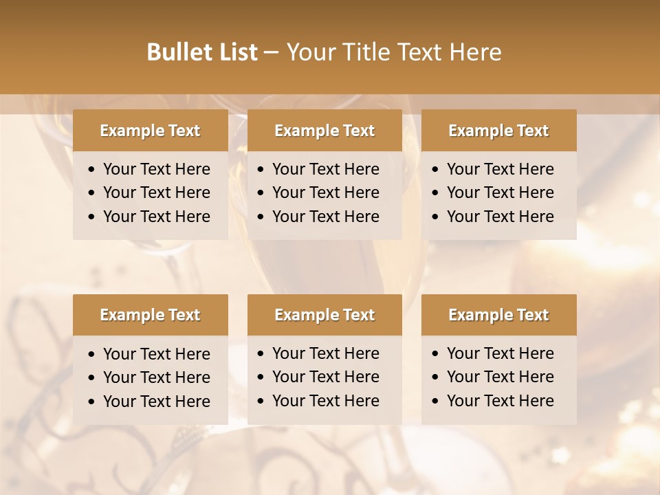 Happy New Year Champagne PowerPoint Template