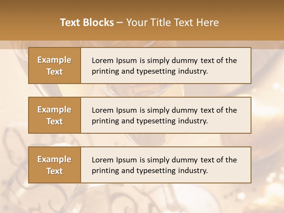 Happy New Year Champagne PowerPoint Template