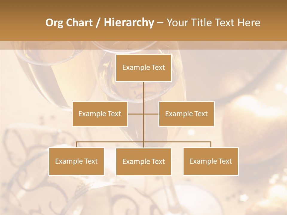 Happy New Year Champagne PowerPoint Template