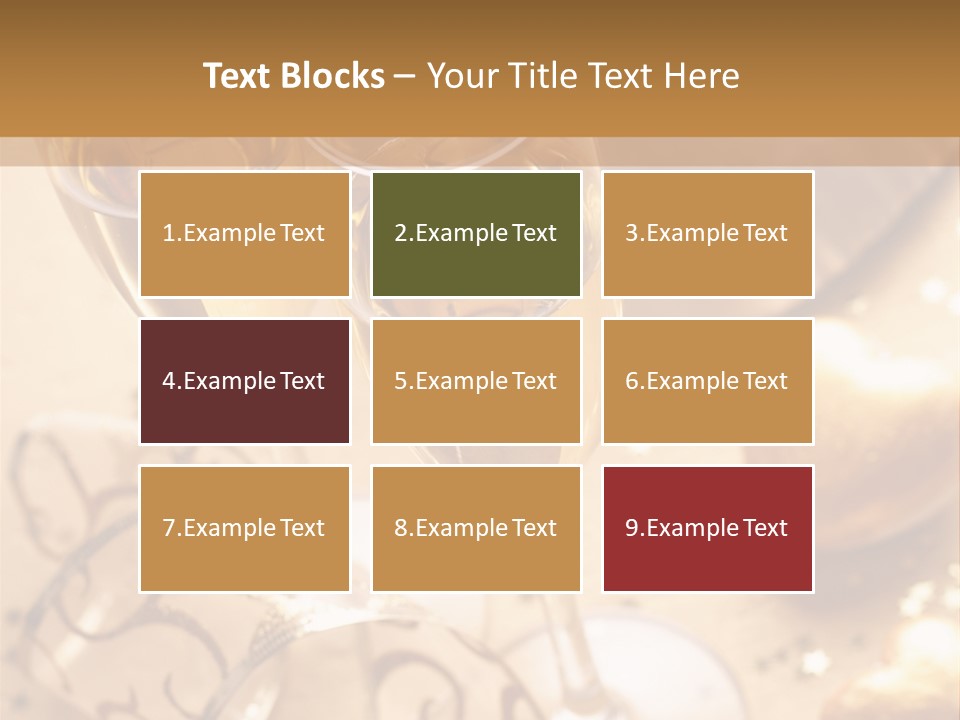 Happy New Year Champagne PowerPoint Template