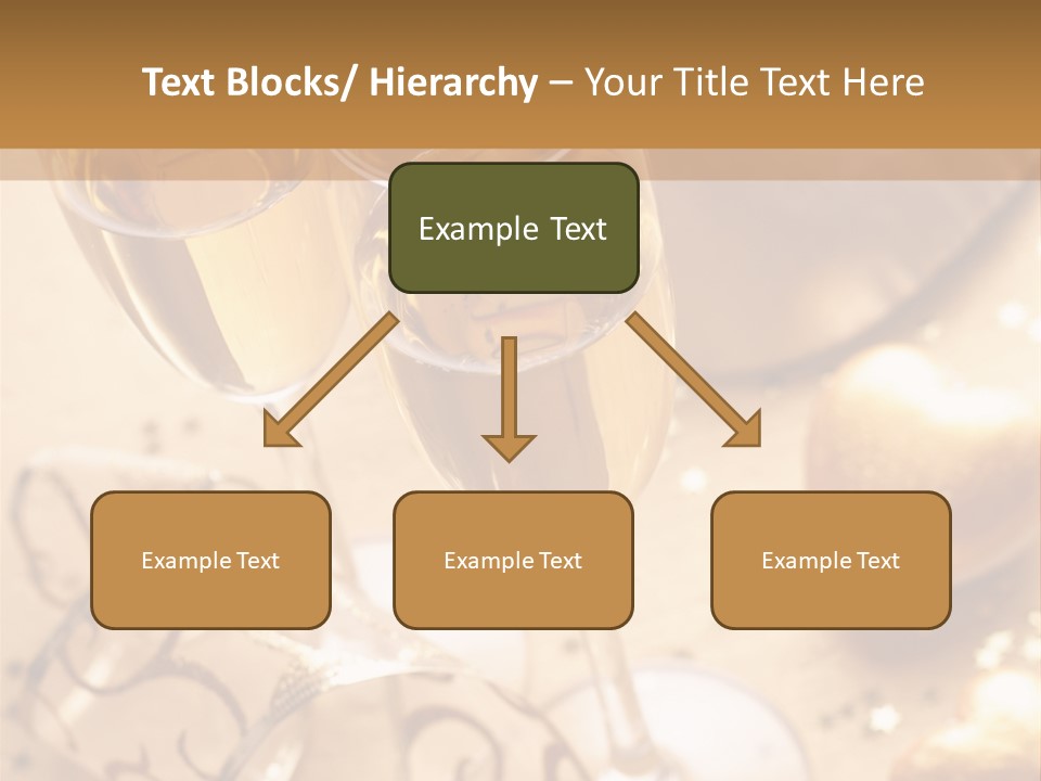 Happy New Year Champagne PowerPoint Template