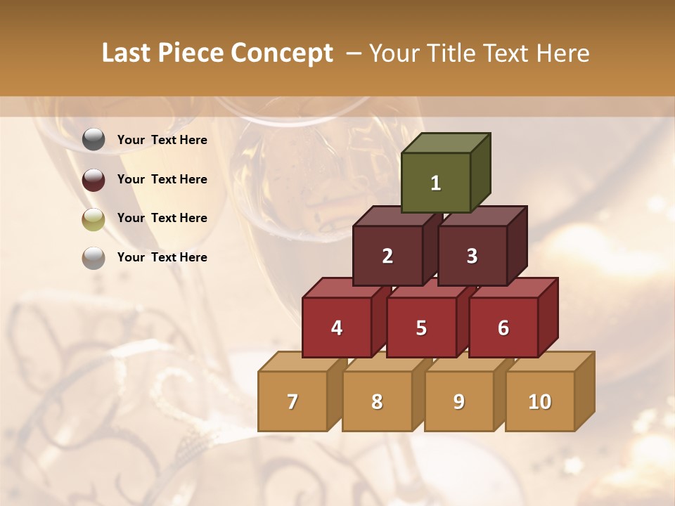 Happy New Year Champagne PowerPoint Template