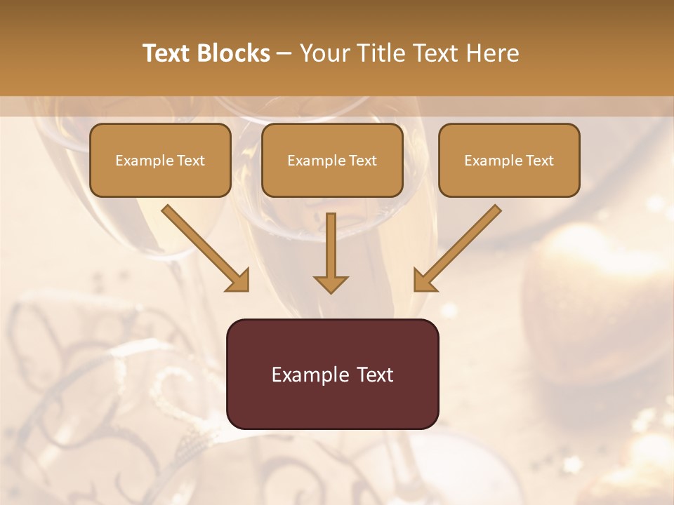 Happy New Year Champagne PowerPoint Template