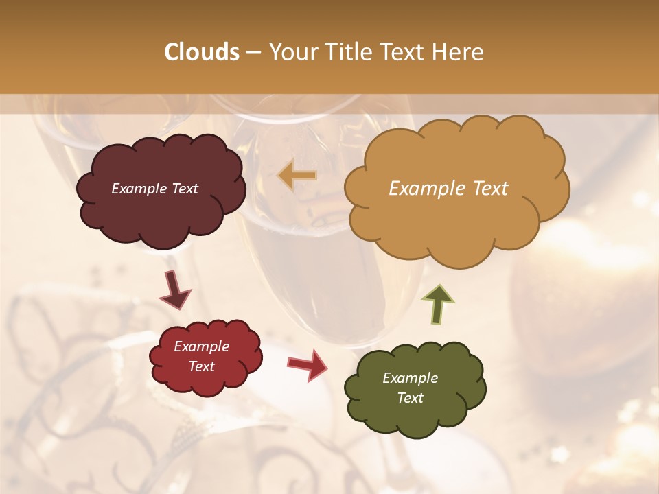 Happy New Year Champagne PowerPoint Template