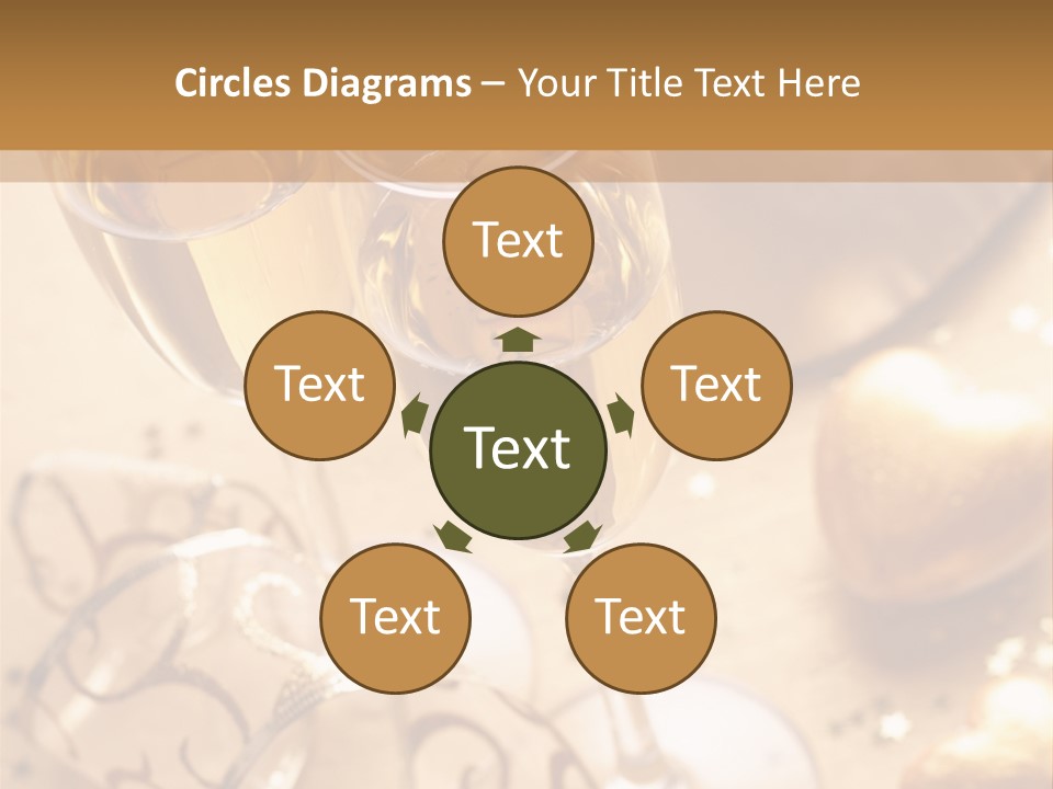 Happy New Year Champagne PowerPoint Template