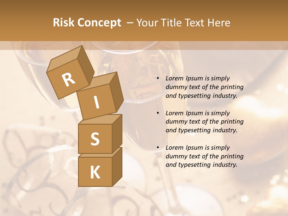 Happy New Year Champagne PowerPoint Template