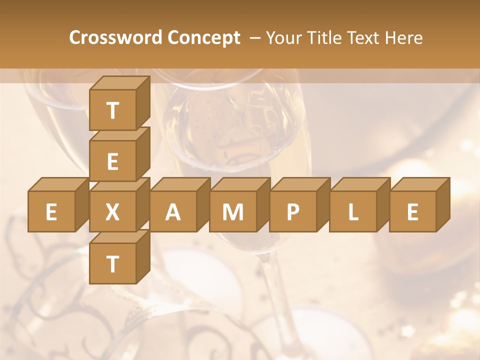 Happy New Year Champagne PowerPoint Template