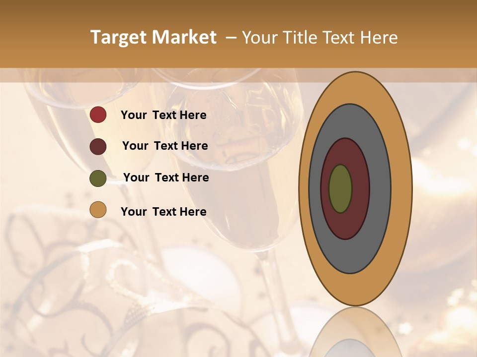 Happy New Year Champagne PowerPoint Template