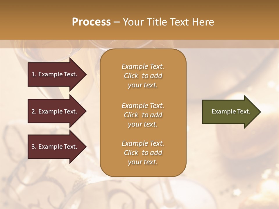Happy New Year Champagne PowerPoint Template