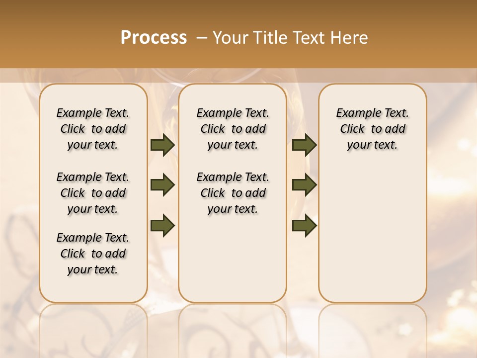 Happy New Year Champagne PowerPoint Template