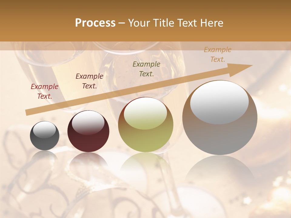 Happy New Year Champagne PowerPoint Template