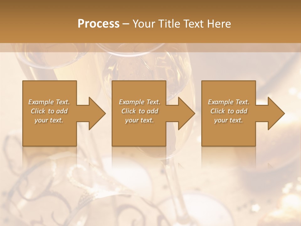 Happy New Year Champagne PowerPoint Template