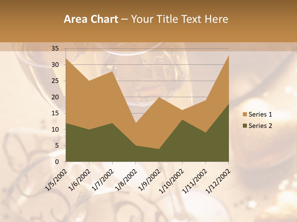 Happy New Year Champagne PowerPoint Template
