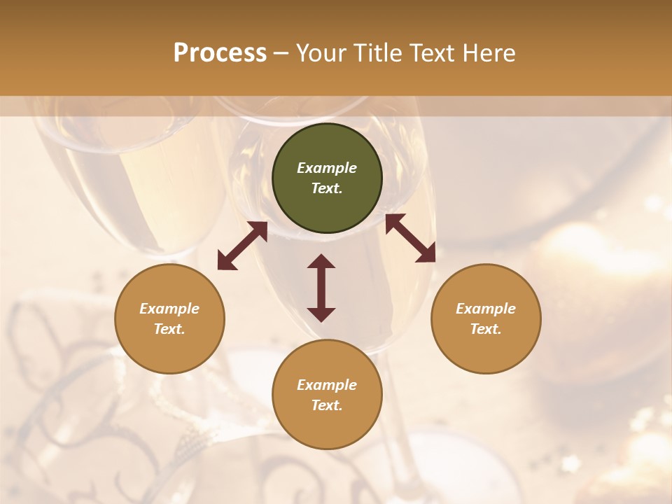Happy New Year Champagne PowerPoint Template