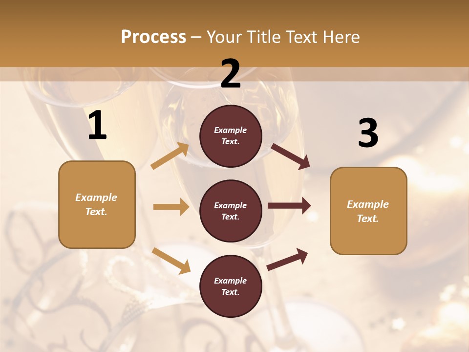 Happy New Year Champagne PowerPoint Template