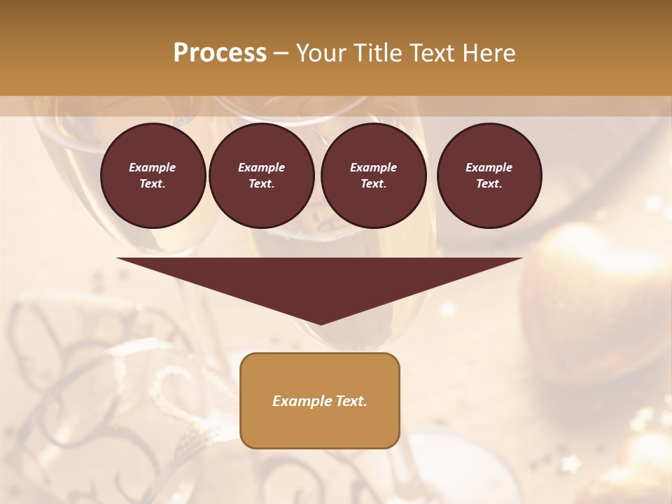 Happy New Year Champagne PowerPoint Template