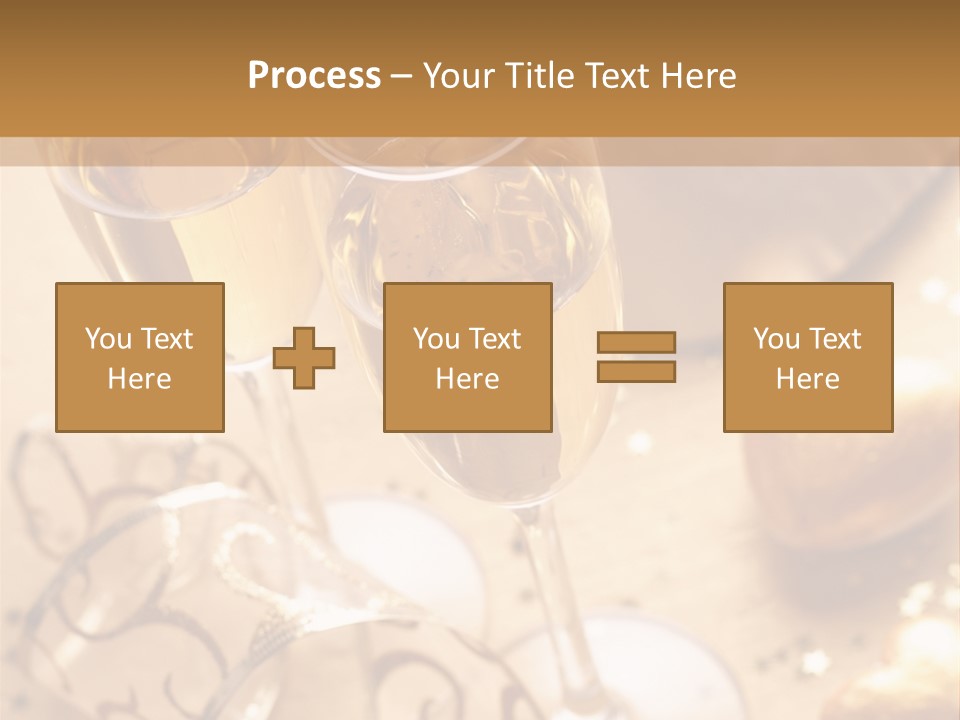 Happy New Year Champagne PowerPoint Template