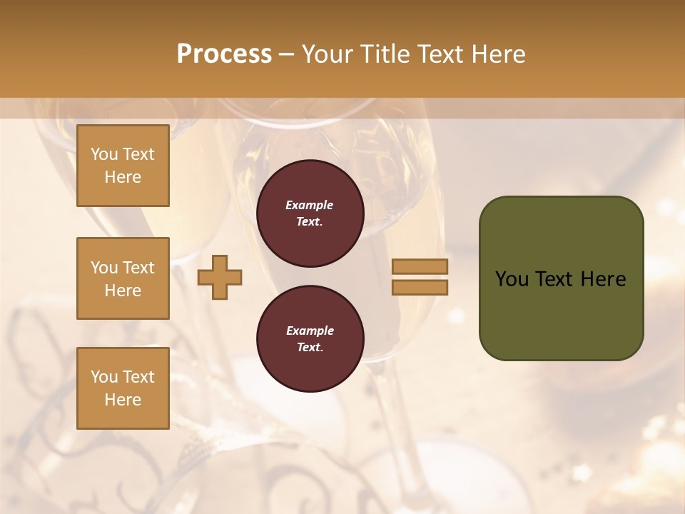 Happy New Year Champagne PowerPoint Template