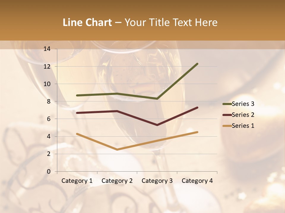 Happy New Year Champagne PowerPoint Template