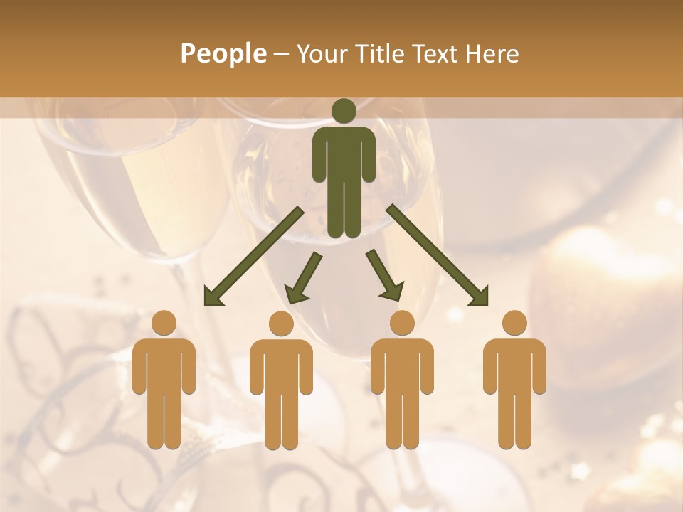 Happy New Year Champagne PowerPoint Template