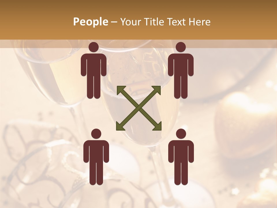 Happy New Year Champagne PowerPoint Template