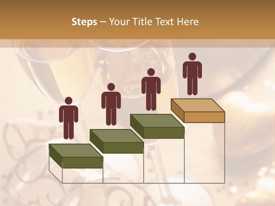Happy New Year Champagne PowerPoint Template