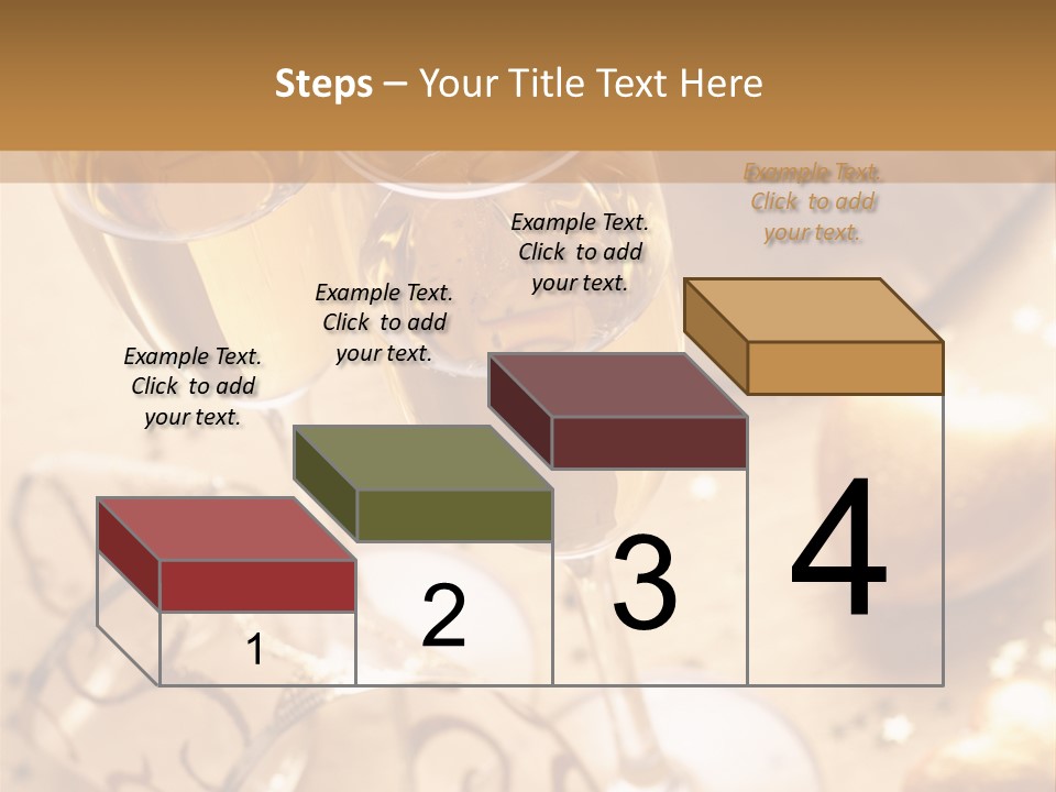 Happy New Year Champagne PowerPoint Template