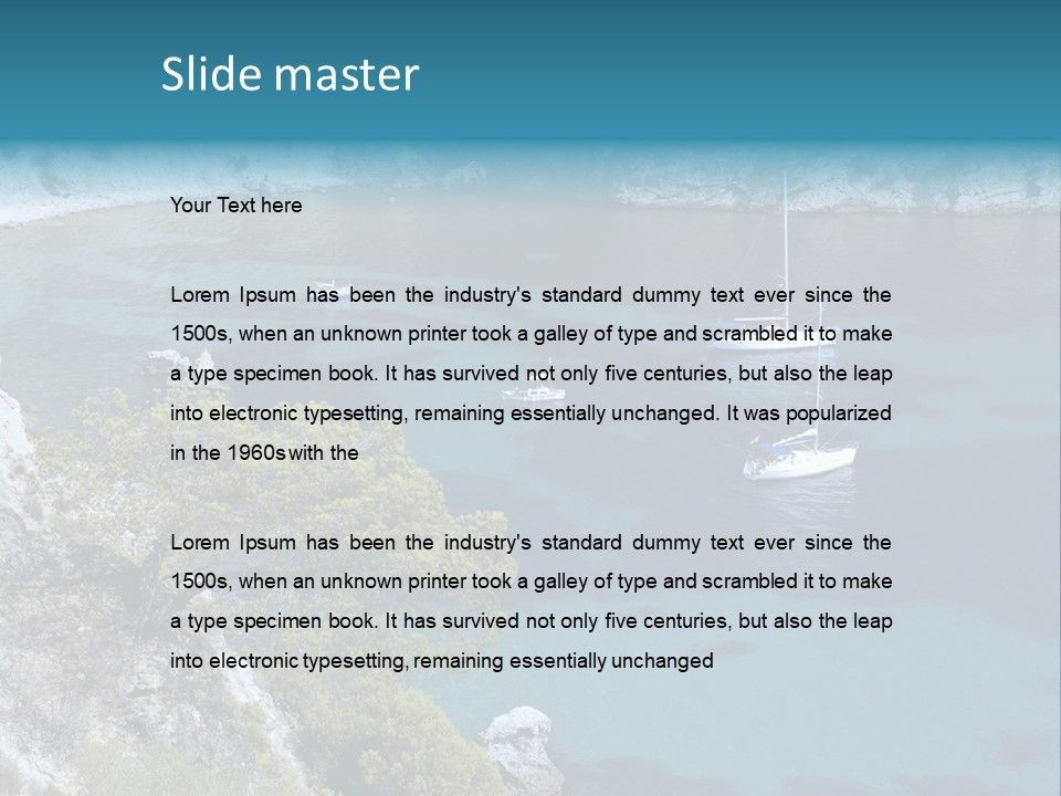 Calm Leisure Touristic PowerPoint Template