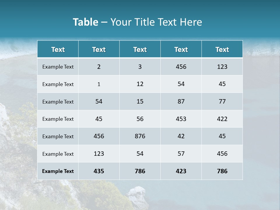 Calm Leisure Touristic PowerPoint Template