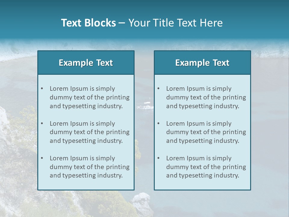 Calm Leisure Touristic PowerPoint Template