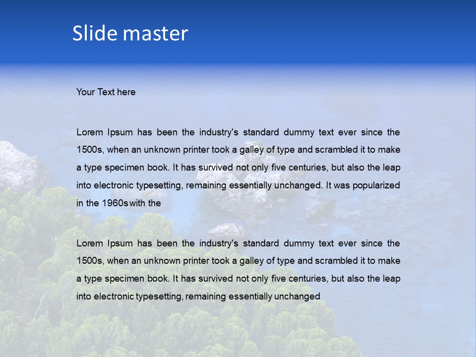 Calm Relaxation Summer PowerPoint Template