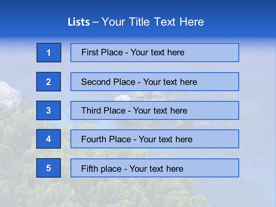 Calm Relaxation Summer PowerPoint Template