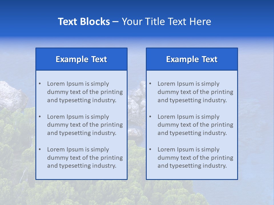 Calm Relaxation Summer PowerPoint Template