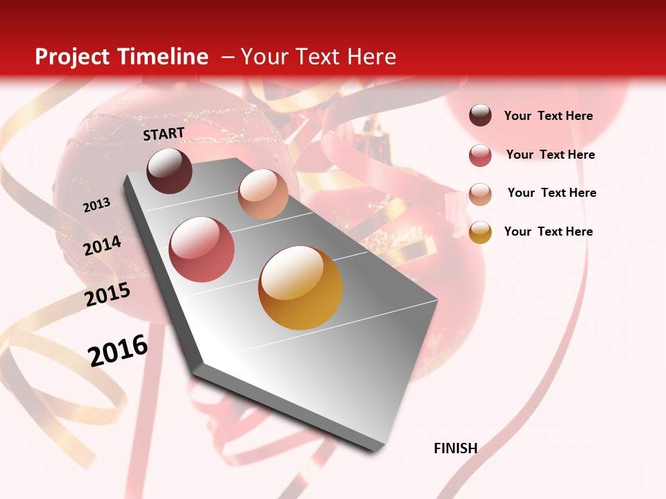 Balls Shine Seasons PowerPoint Template